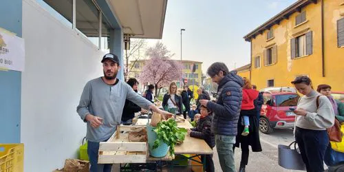 mercato all'aperto agli Orti di Spagna, Verona